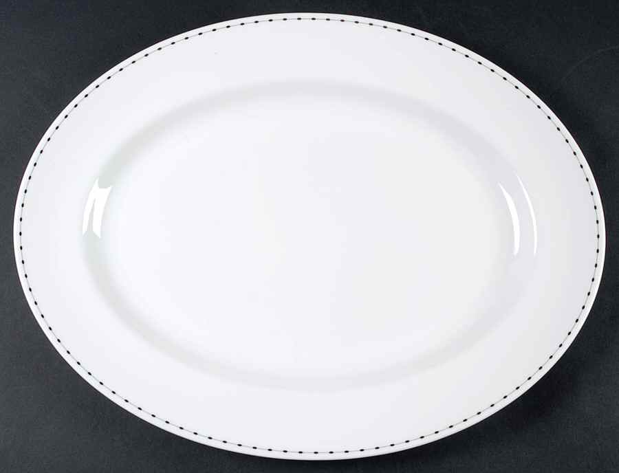 Pearl Strand 15" Oval Serving Platter by Wedgwood-1
