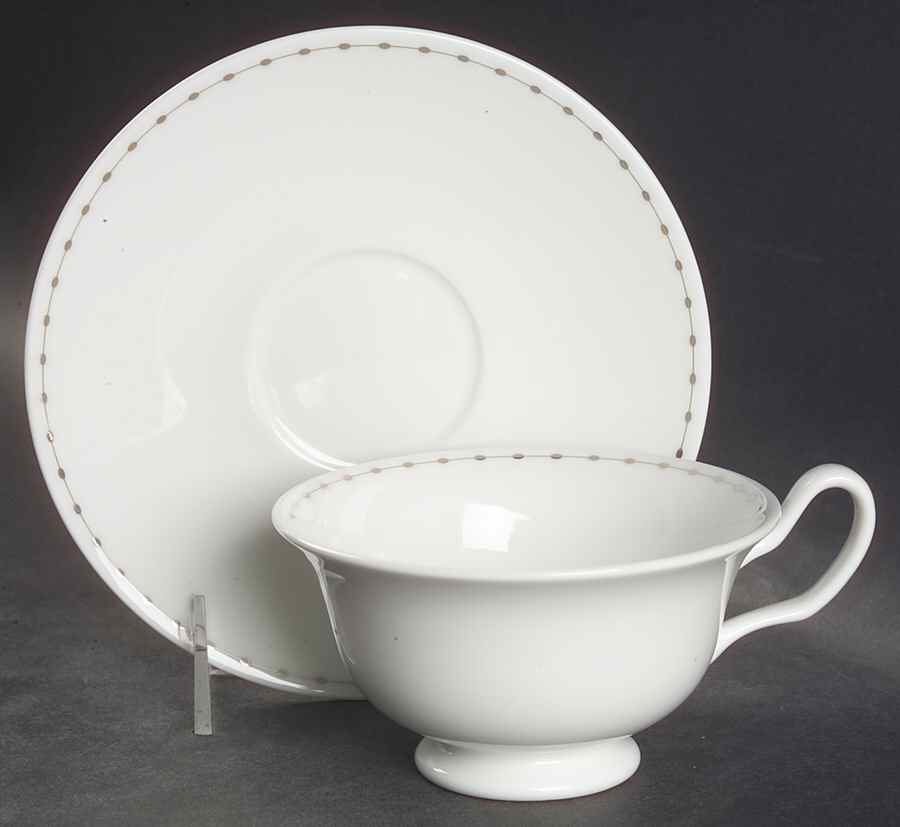 Pearl Strand Breakfast Cup & Saucer Set by Wedgwood-1
