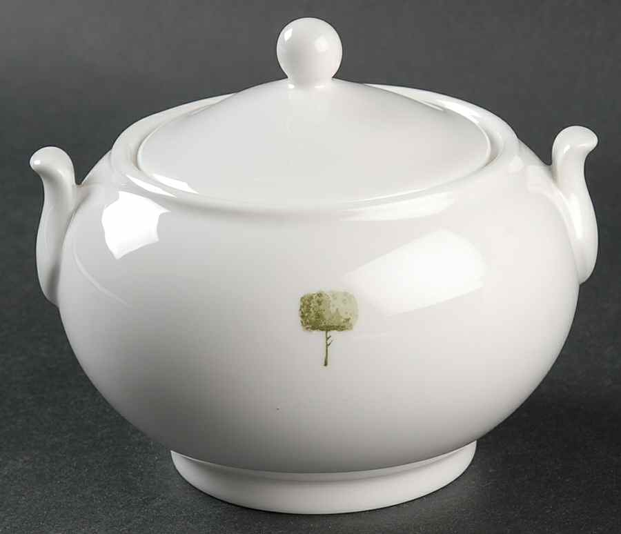 Boxwood Sugar Bowl & Lid by Wedgwood-1