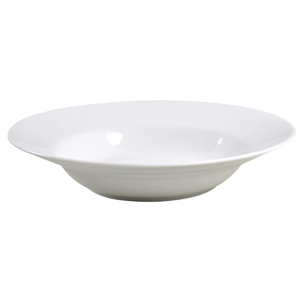 Super White Micaceous Herbaceous Large Rim Soup Bowl by Wedgwood-1