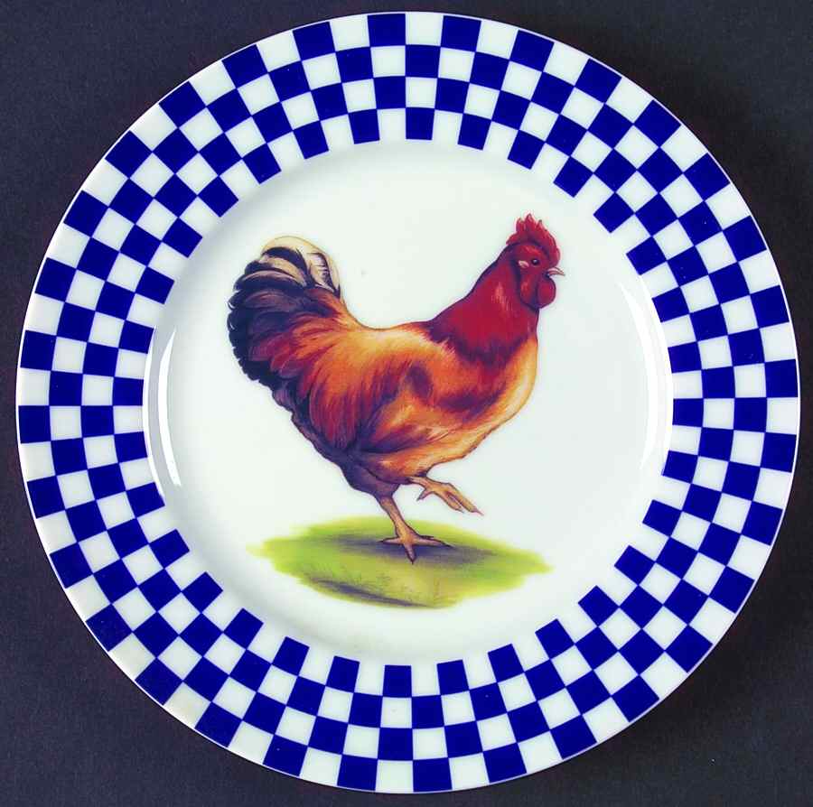 Rooster Salad Plate by Williams-Sonoma-1