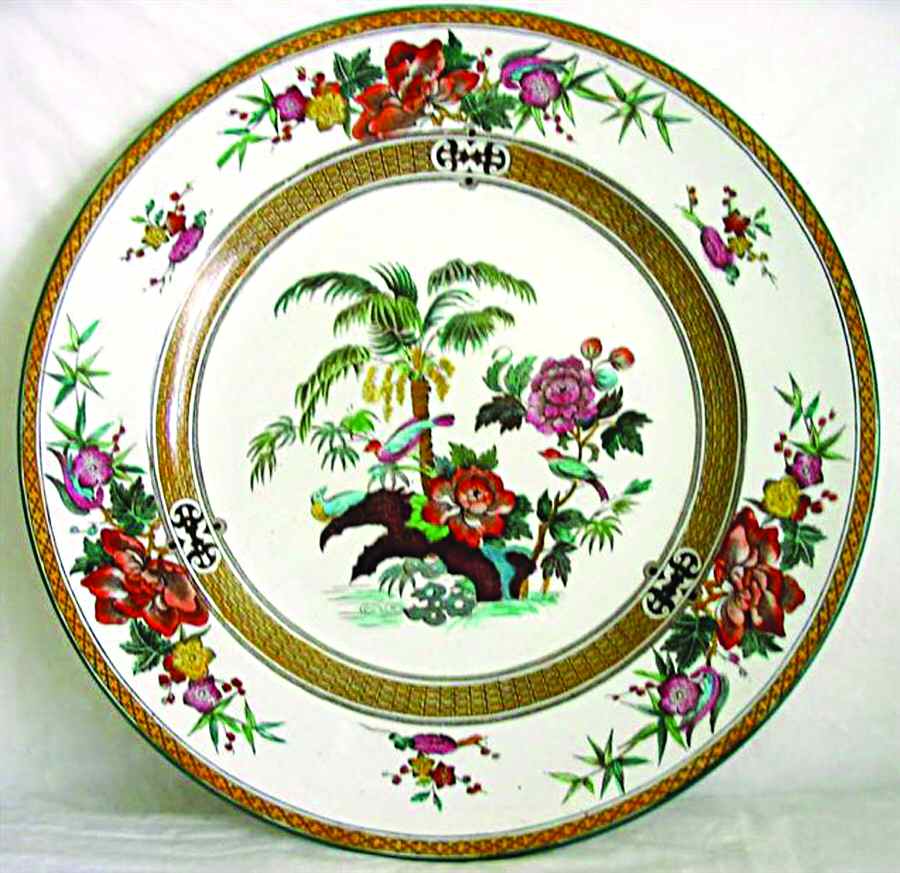 Palm (Green Trim) Dinner Plate by Wedgwood-1