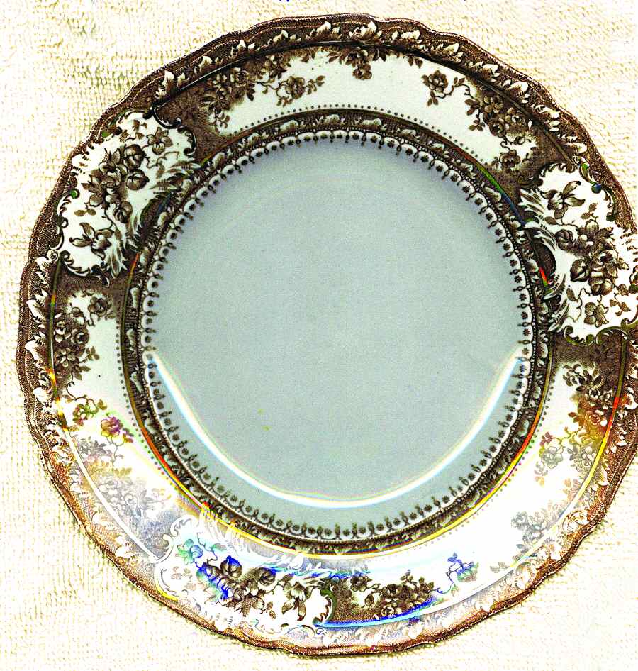 Phoebe Brown (Gold Accents, Gold Trim) Dinner Plate by Wedgwood-1