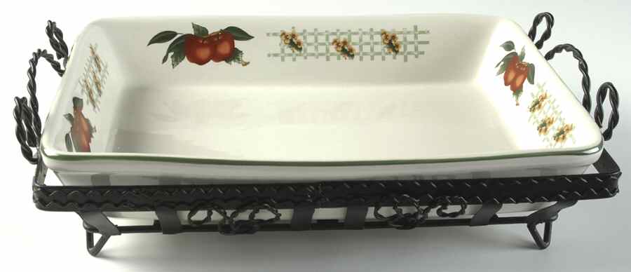 Cades Creek 12" Rectangular Baker W/Metal Stand by Wsp-1
