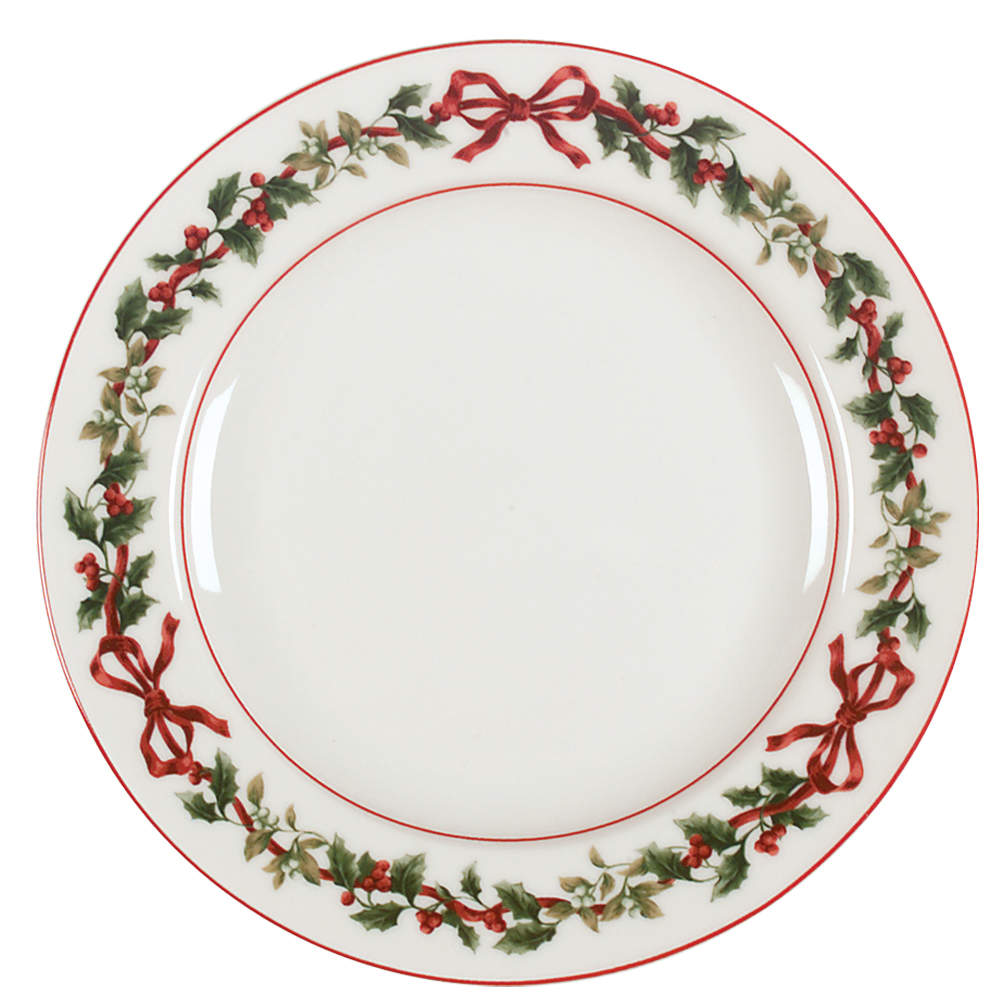 Holiday Garland Salad Plate by William Roberts-1