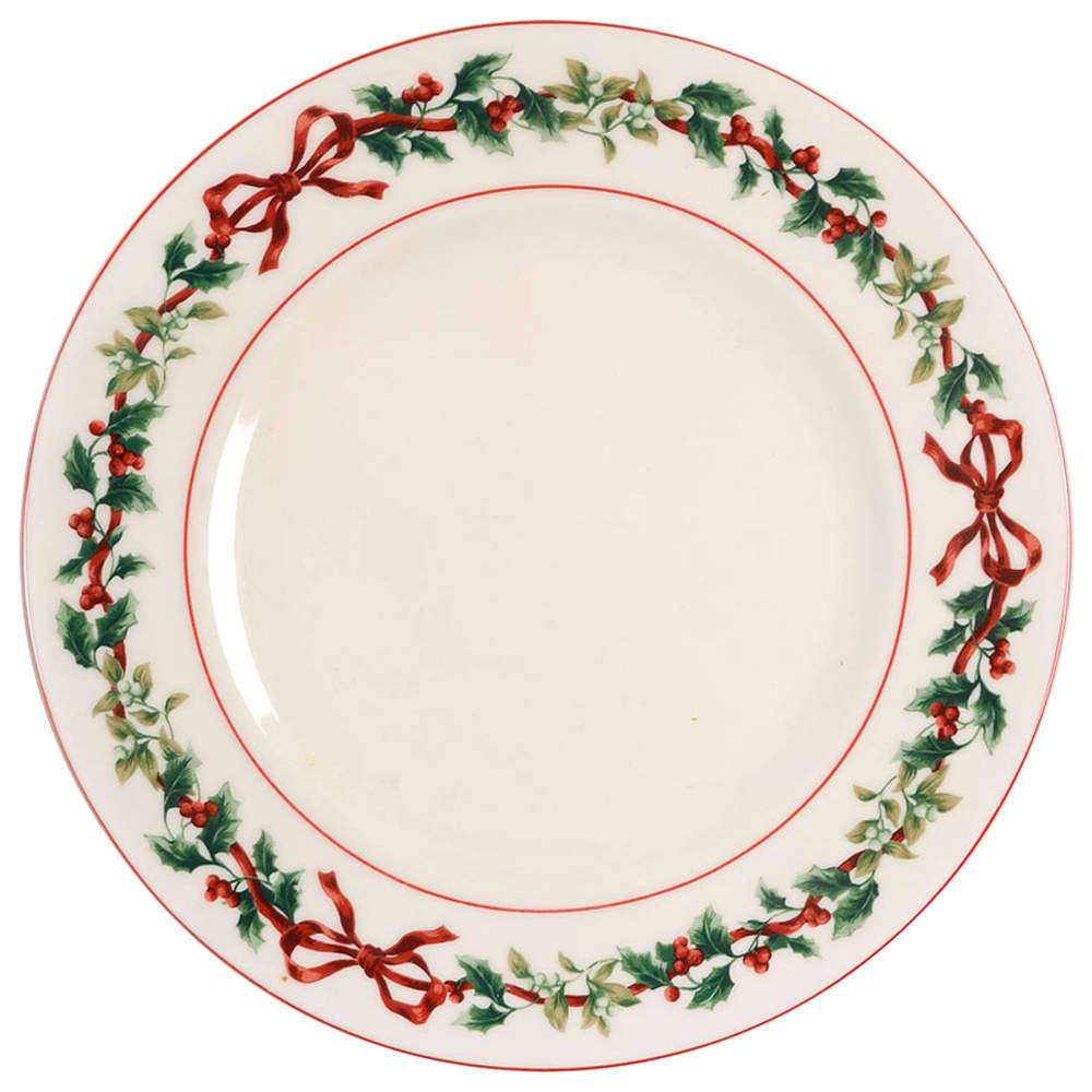Holiday Garland Dinner Plate by William Roberts-1