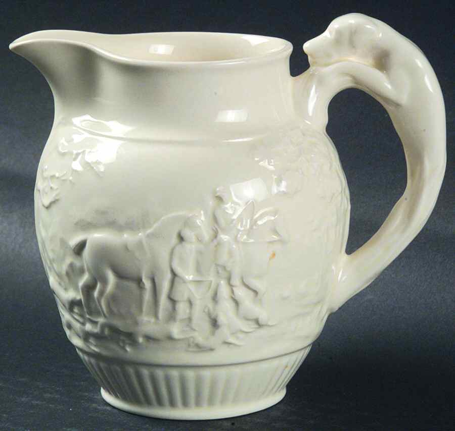 D'Ye Ken John Peel White 12 Oz Pitcher by Wedgwood-1
