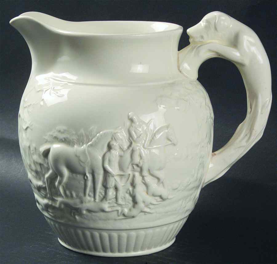D'Ye Ken John Peel White 56 Oz Pitcher by Wedgwood-1