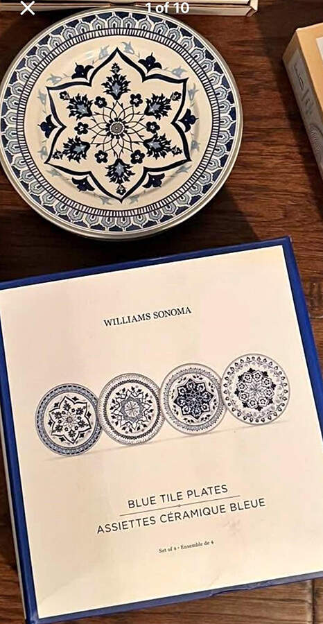 Blue Tile Appetizer Plate by Williams-Sonoma-1