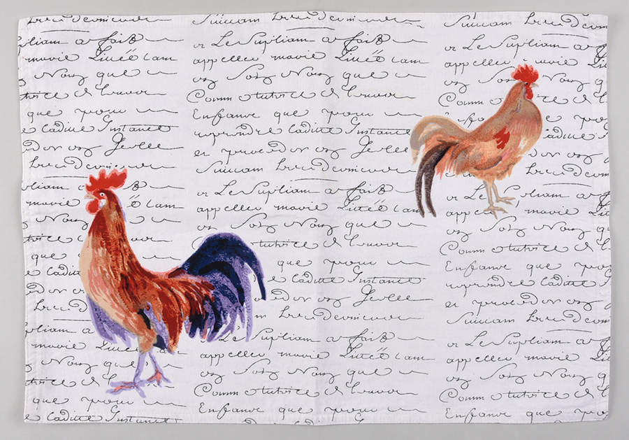 Rooster Script Cloth Placemat by Williams-Sonoma-1