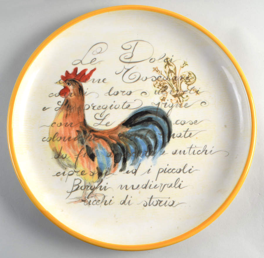 Rooster Script 14" Chop Plate (Round Platter) by Williams-Sonoma-1