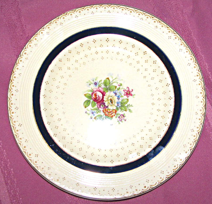 Selston Blue Dinner Plate by Wood & Sons-1
