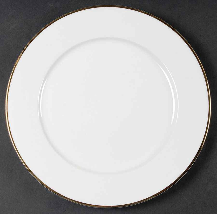 Gold Plume Dinner Plate by Wallace (American)-1