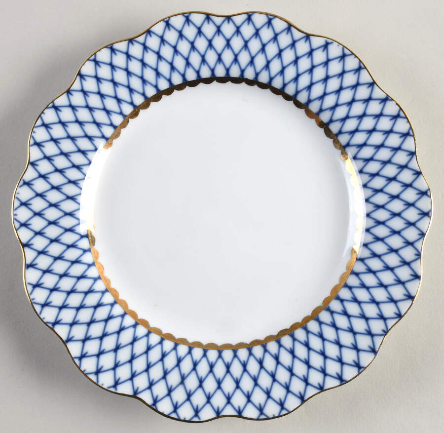 Blue Diamond Salad Plate by William Roberts-1