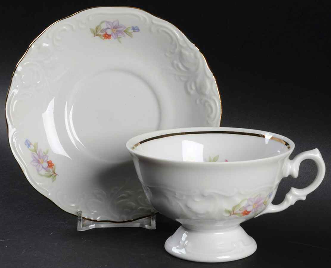 WAV53 Footed Cup & Saucer Set by Wawel-1