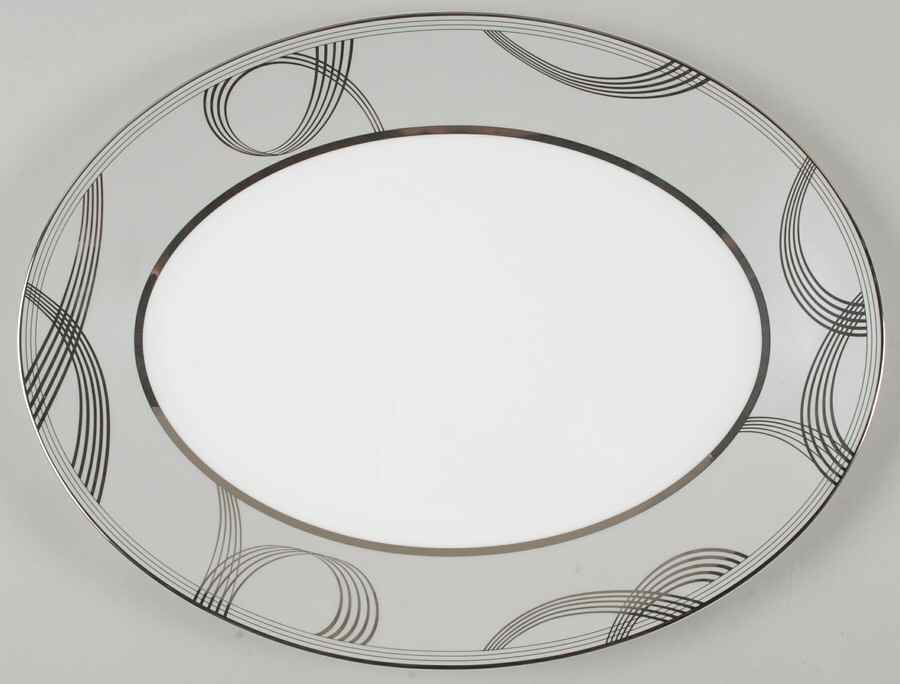 Ballet Encore 15" Oval Serving Platter by Waterford China-1