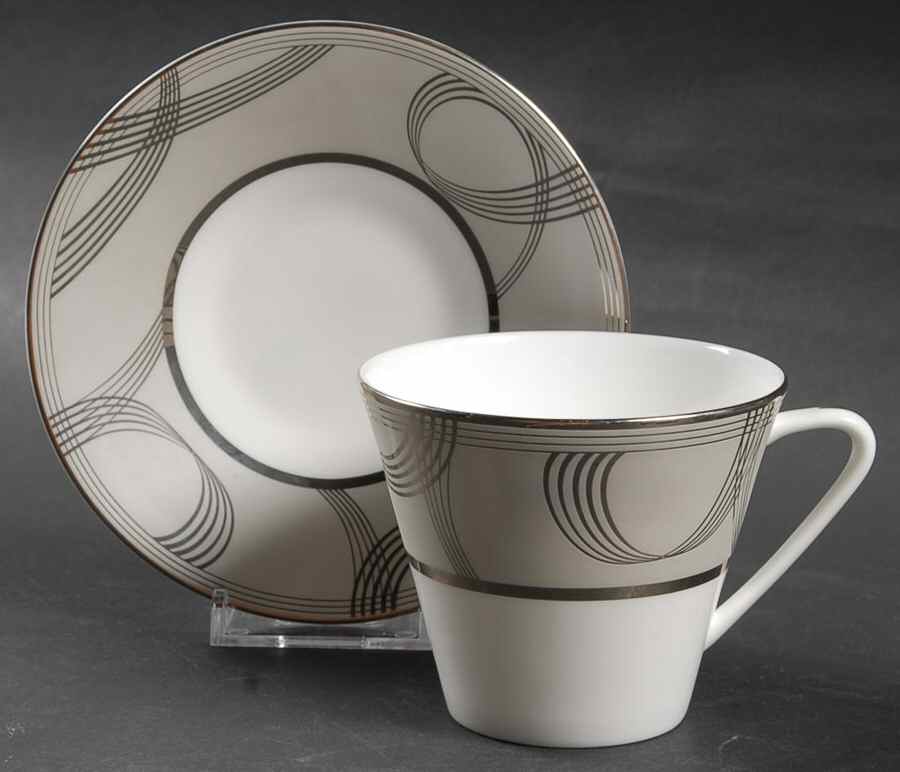 Ballet Encore Flat Cup & Saucer Set by Waterford China-1