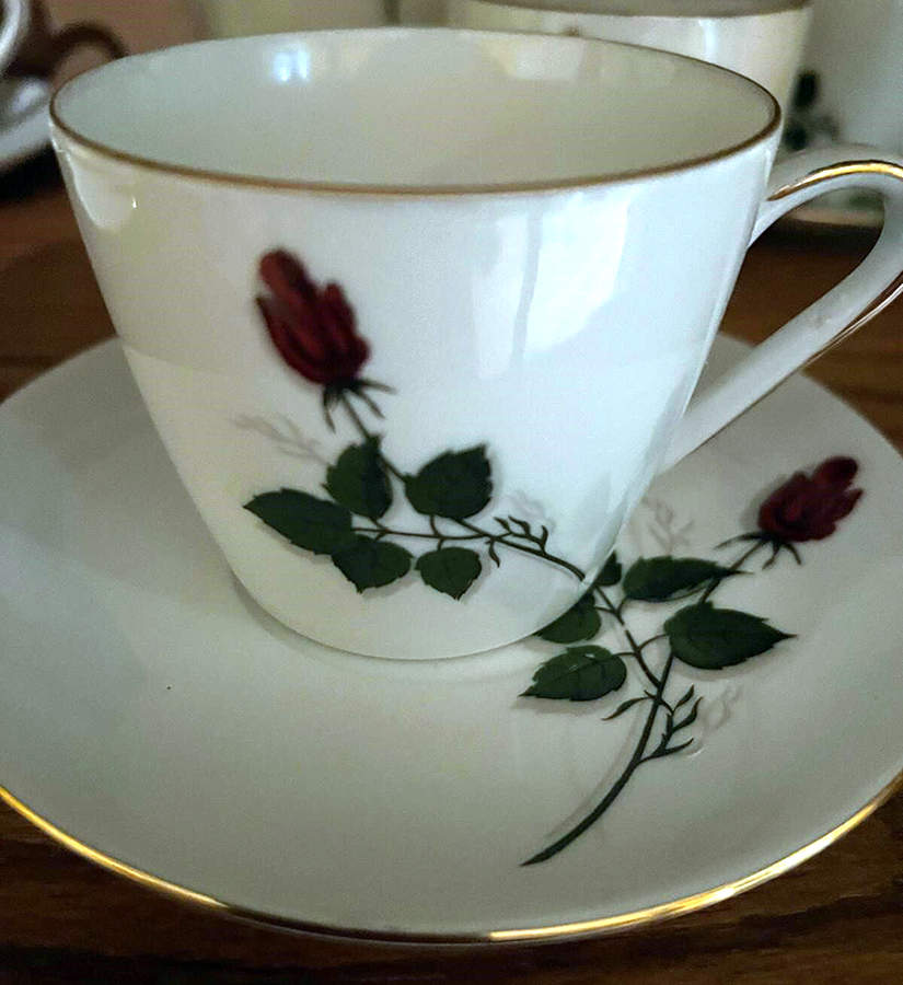WIG912 Flat Cup & Saucer Set by Winterling - Bavaria-1
