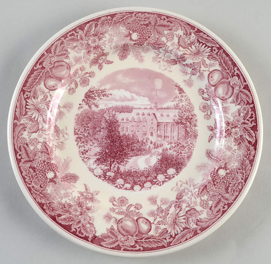 Vassar College Mulberry Salad Plate by Wedgwood-1
