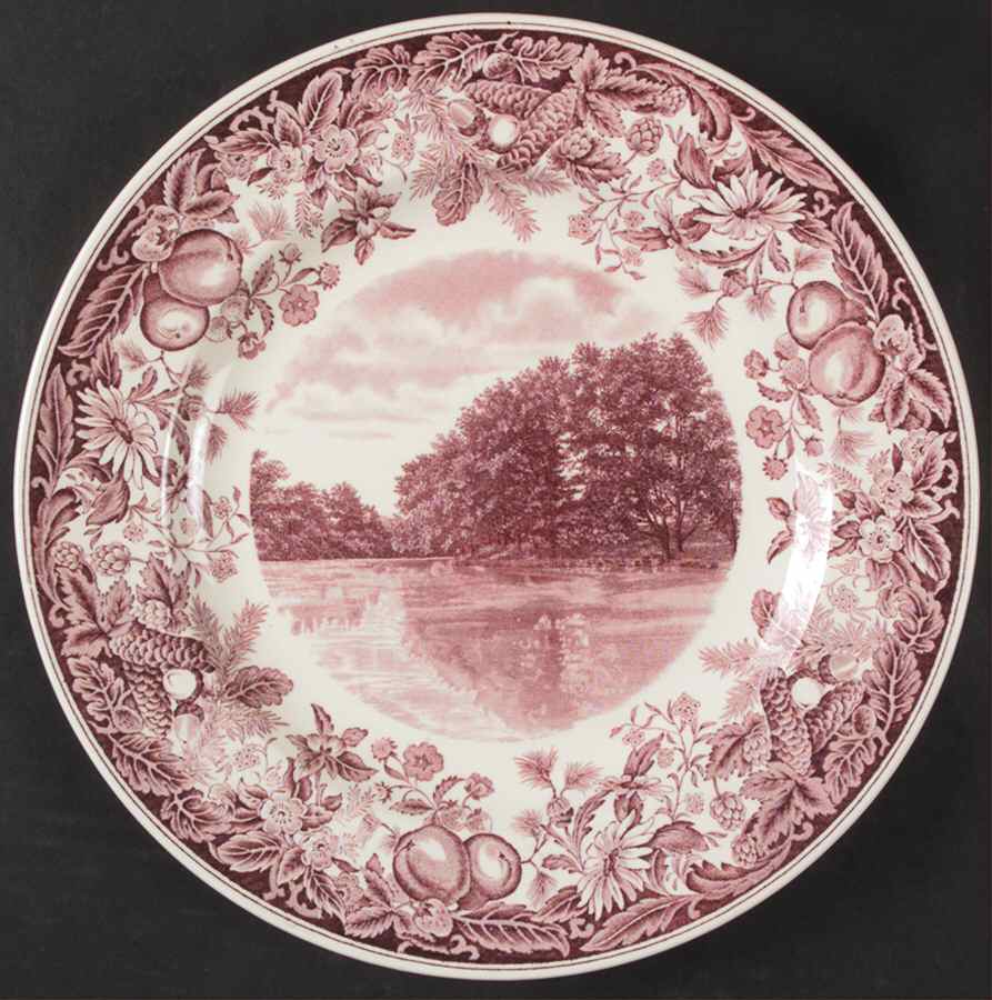 Vassar College Mulberry Dinner Plate by Wedgwood-1