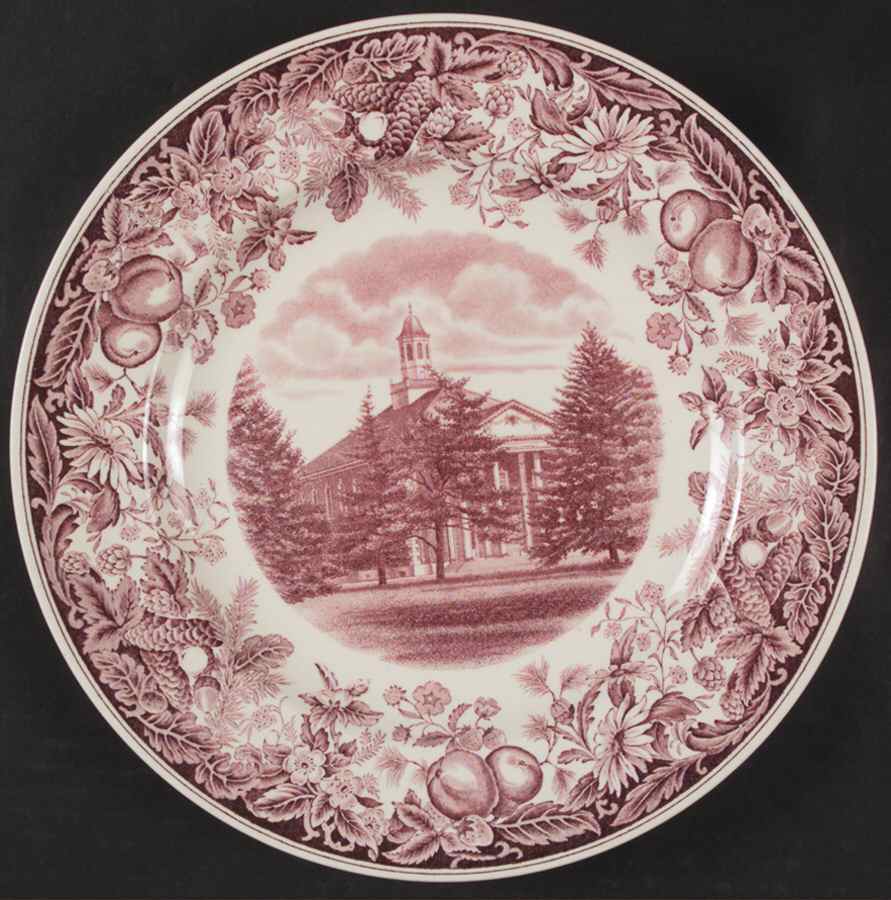 Vassar College Mulberry Dinner Plate by Wedgwood-1