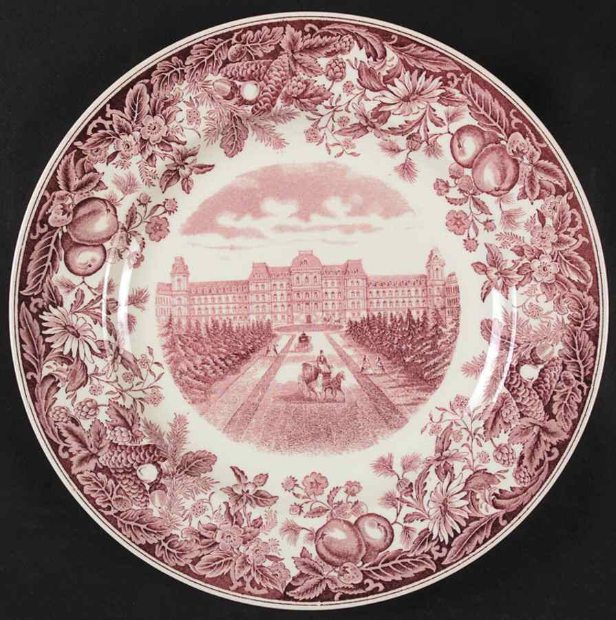 Vassar College Mulberry Dinner Plate by Wedgwood-1