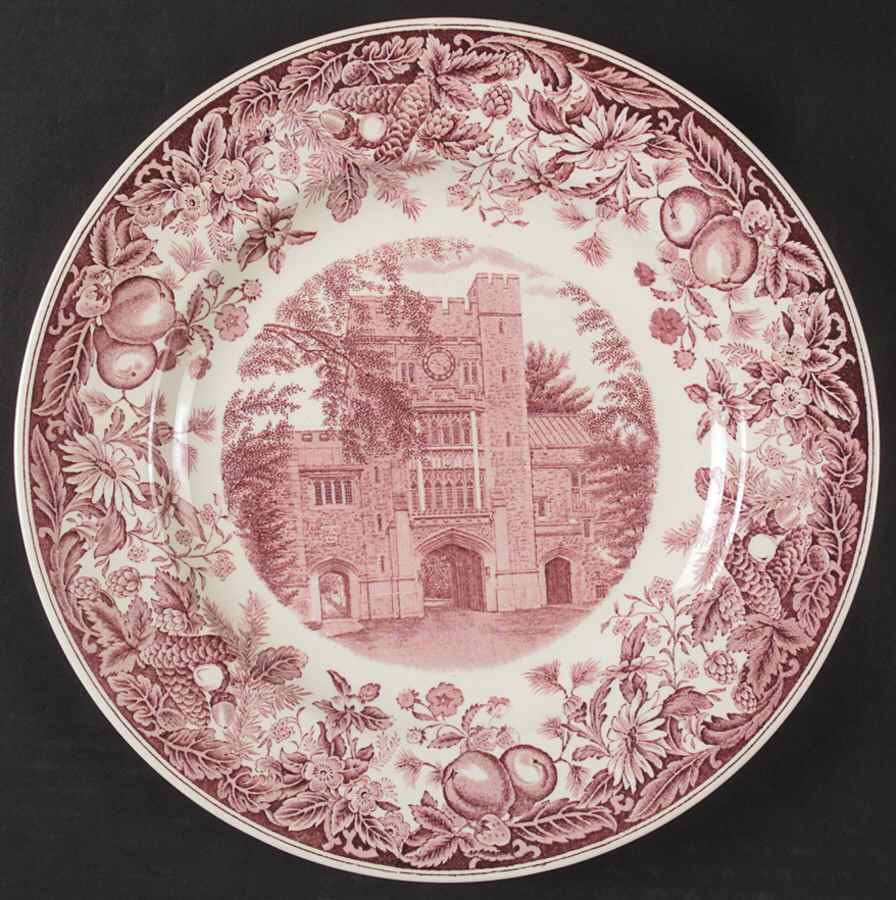 Vassar College Mulberry Dinner Plate by Wedgwood-1