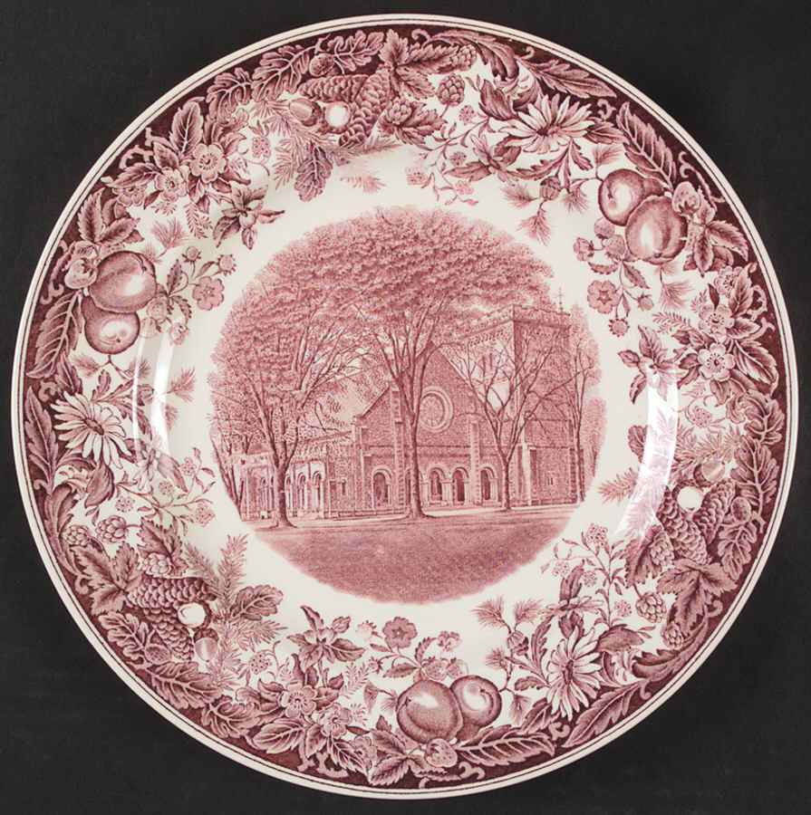 Vassar College Mulberry Dinner Plate by Wedgwood-1