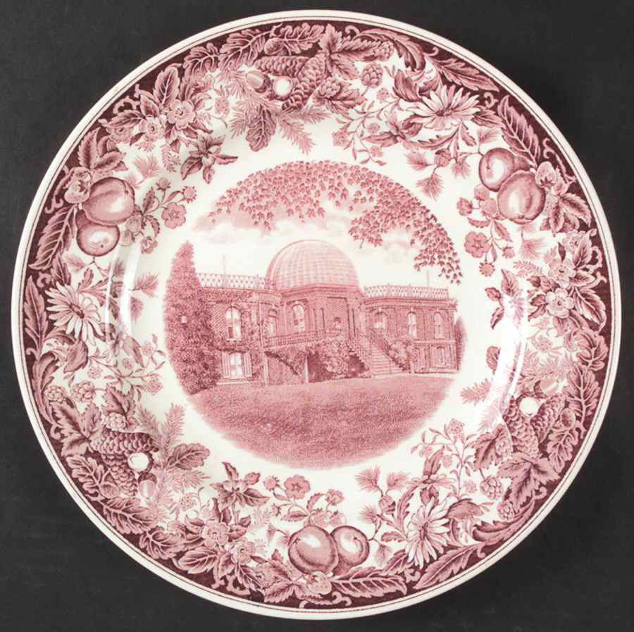 Vassar College Mulberry Dinner Plate by Wedgwood-1