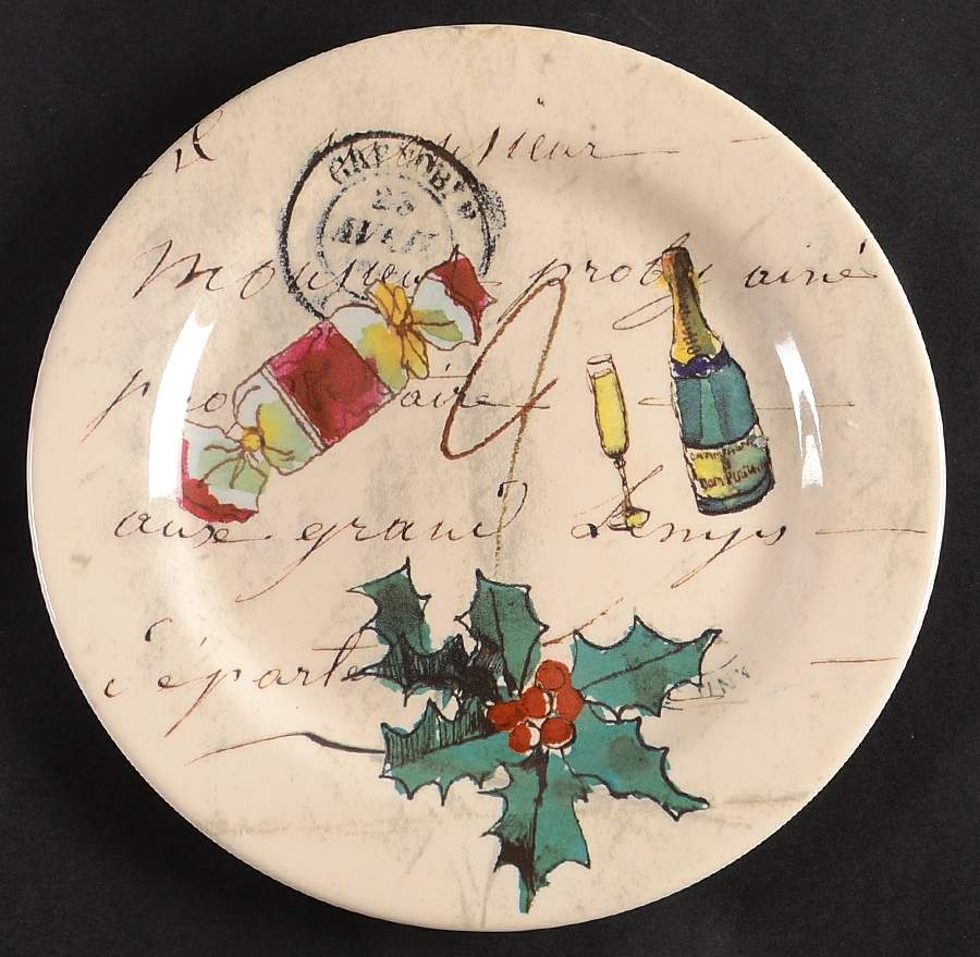 Holiday Party Dessert/Pie Plate by Williams-Sonoma-1