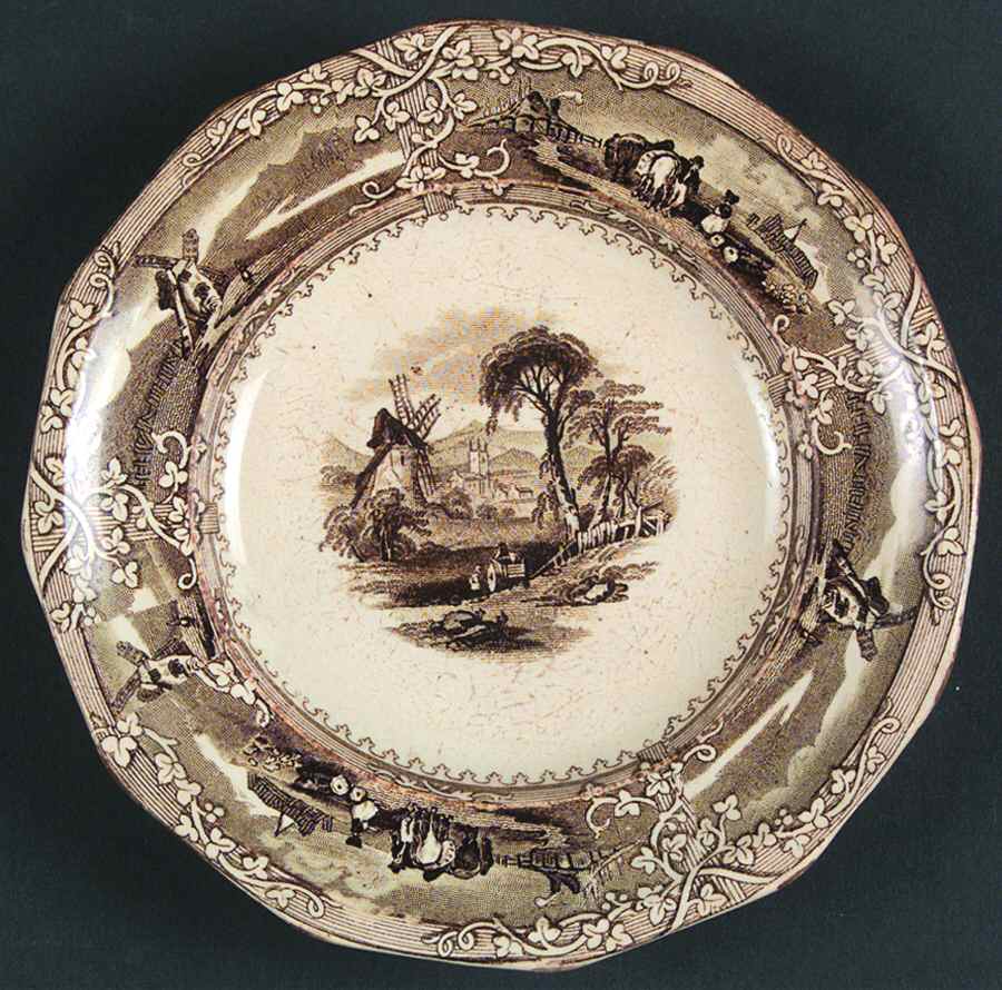 Eon (Brown) Bread & Butter Plate by George Wooliscroft-1