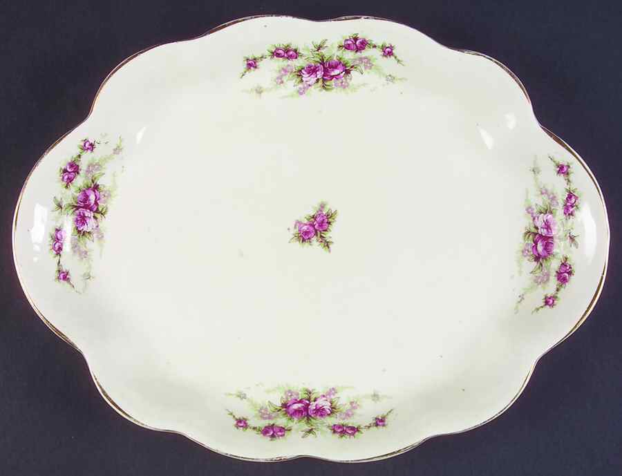 WLS23 12" Oval Serving Platter by Wellsville-1