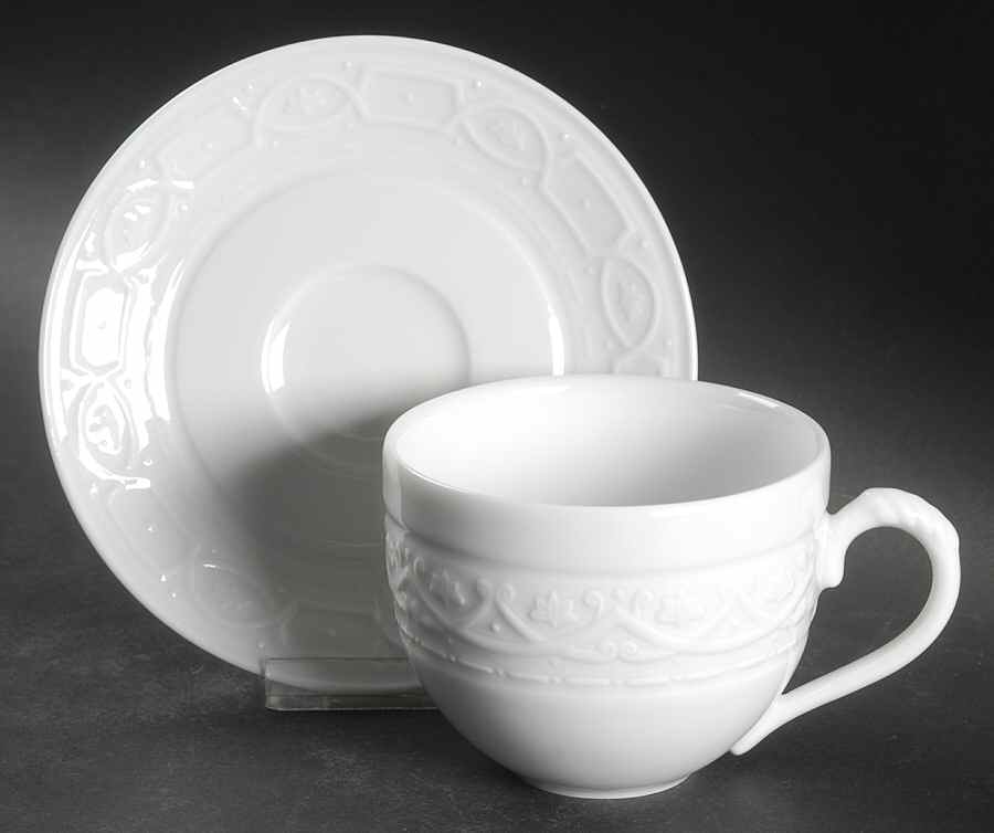 Grafton's Gate Flat Cup & Saucer Set by Waterford China-1