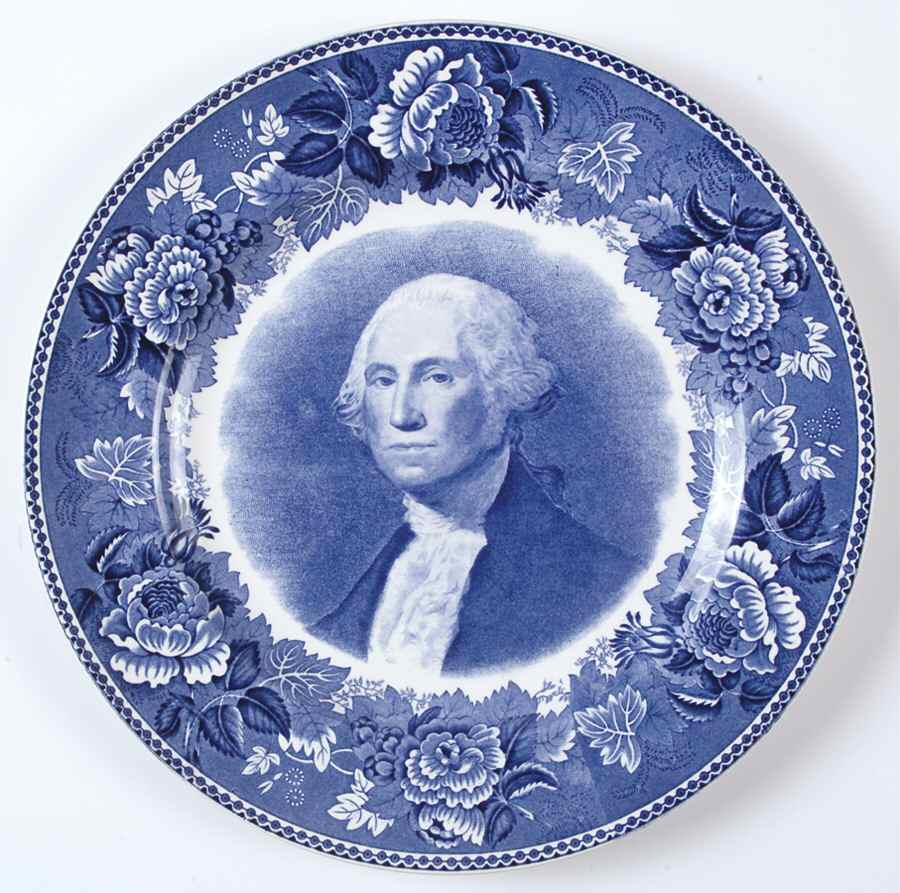 Portrait of General Washington Dinner Plate by Wedgwood-1