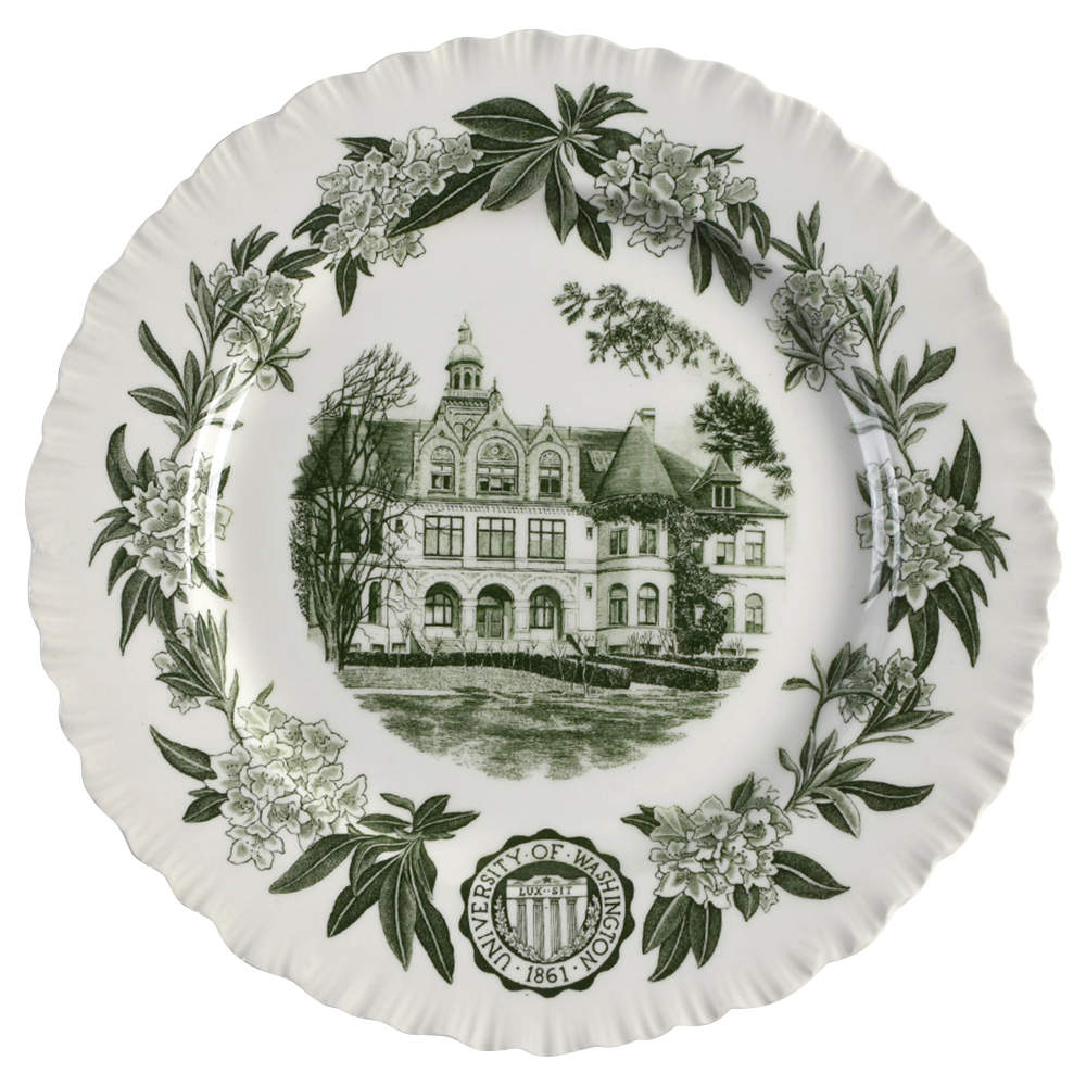 University of Washington Green Dinner Plate by Wedgwood-1