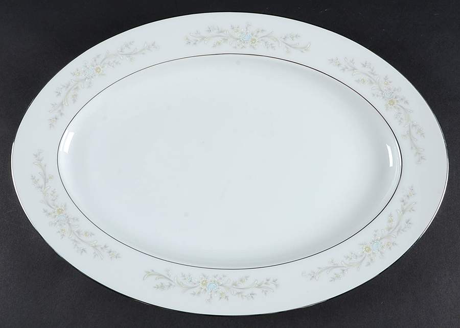 Misty 14" Oval Serving Platter by Wyndham-1