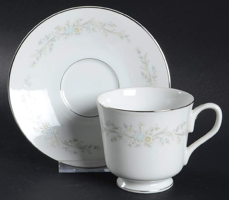 Misty Footed Cup & Saucer Set by Wyndham-1