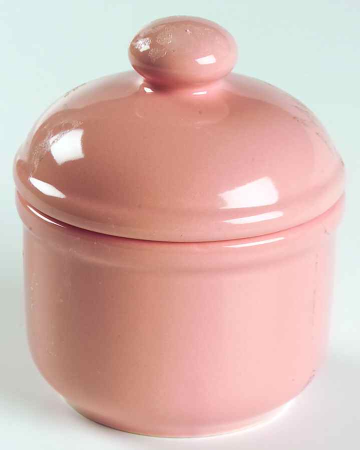 Solid Colours Peach Sugar Bowl & Lid by Waechtersbach-1