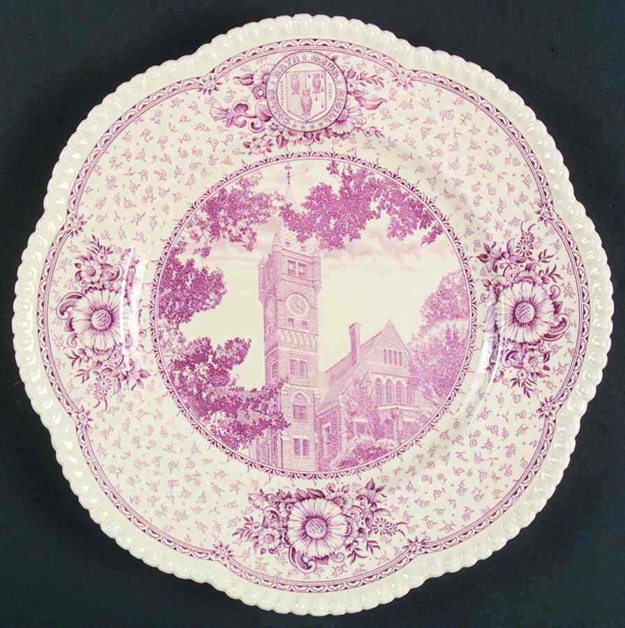 Bryn Mawr College Mulberry Dinner Plate by Wedgwood-1