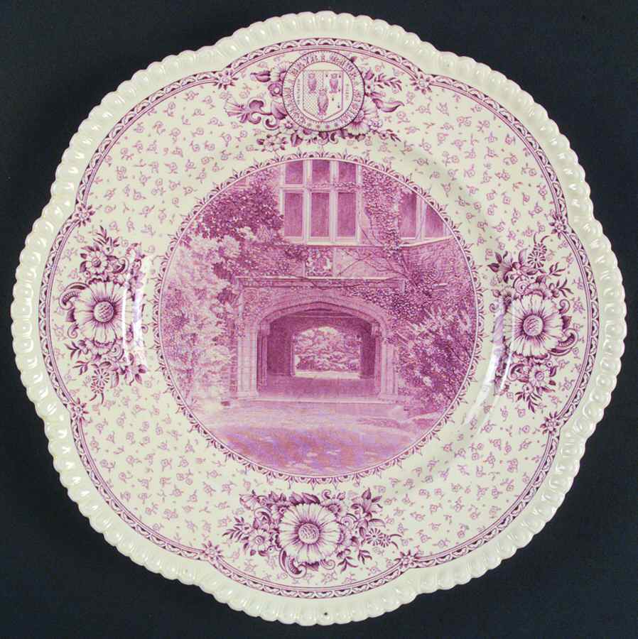 Bryn Mawr College Mulberry Dinner Plate by Wedgwood-1