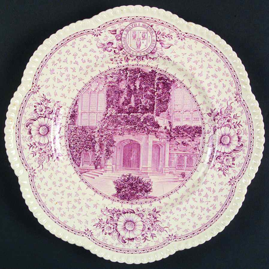 Bryn Mawr College Mulberry Dinner Plate by Wedgwood-1