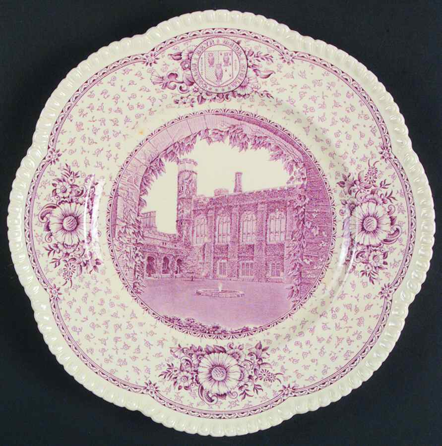 Bryn Mawr College Mulberry Dinner Plate by Wedgwood-1
