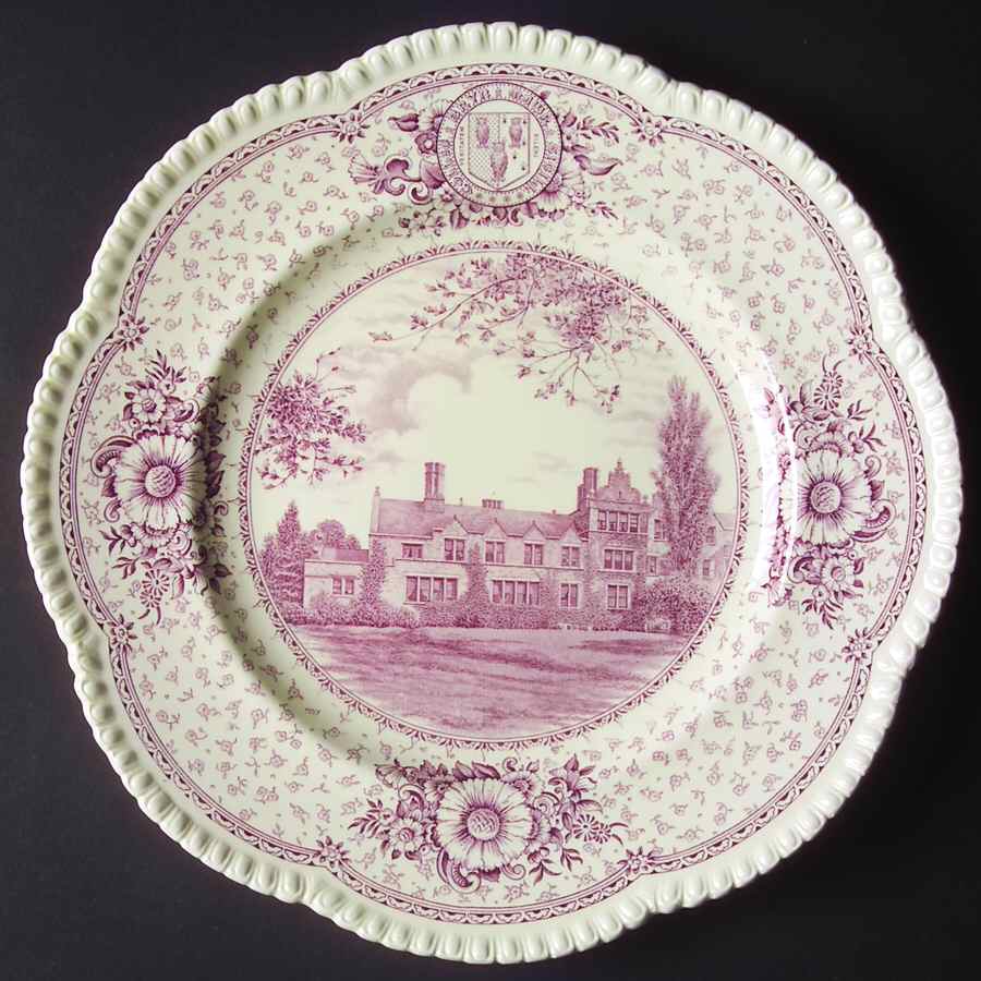 Bryn Mawr College Mulberry Dinner Plate by Wedgwood-1