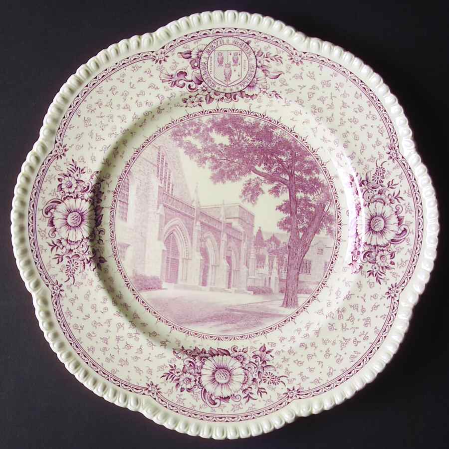 Bryn Mawr College Mulberry Dinner Plate by Wedgwood-1