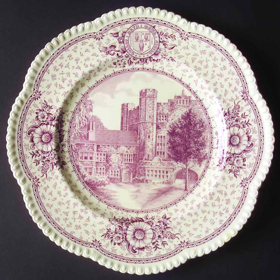 Bryn Mawr College Mulberry Dinner Plate by Wedgwood-1