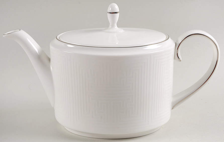 Ivory Trellis Teapot & Lid by Wedgwood-1