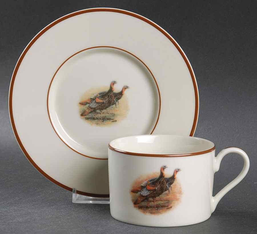 WDN4 Flat Cup & Saucer Set by Wildlife Designs-1