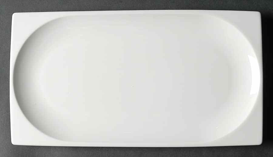 Plato White 11" Rectangular Serving Platter by Wedgwood-1