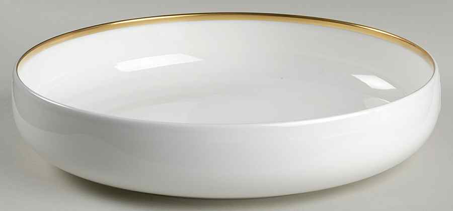 Plato Gold 9" Salad Serving Bowl by Wedgwood-1