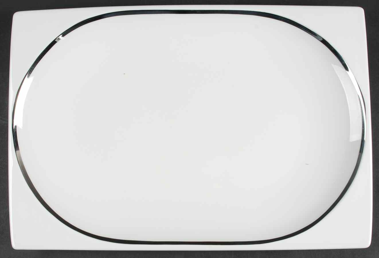 Plato Platinum 15" Rectangular Serving Platter by Wedgwood-1